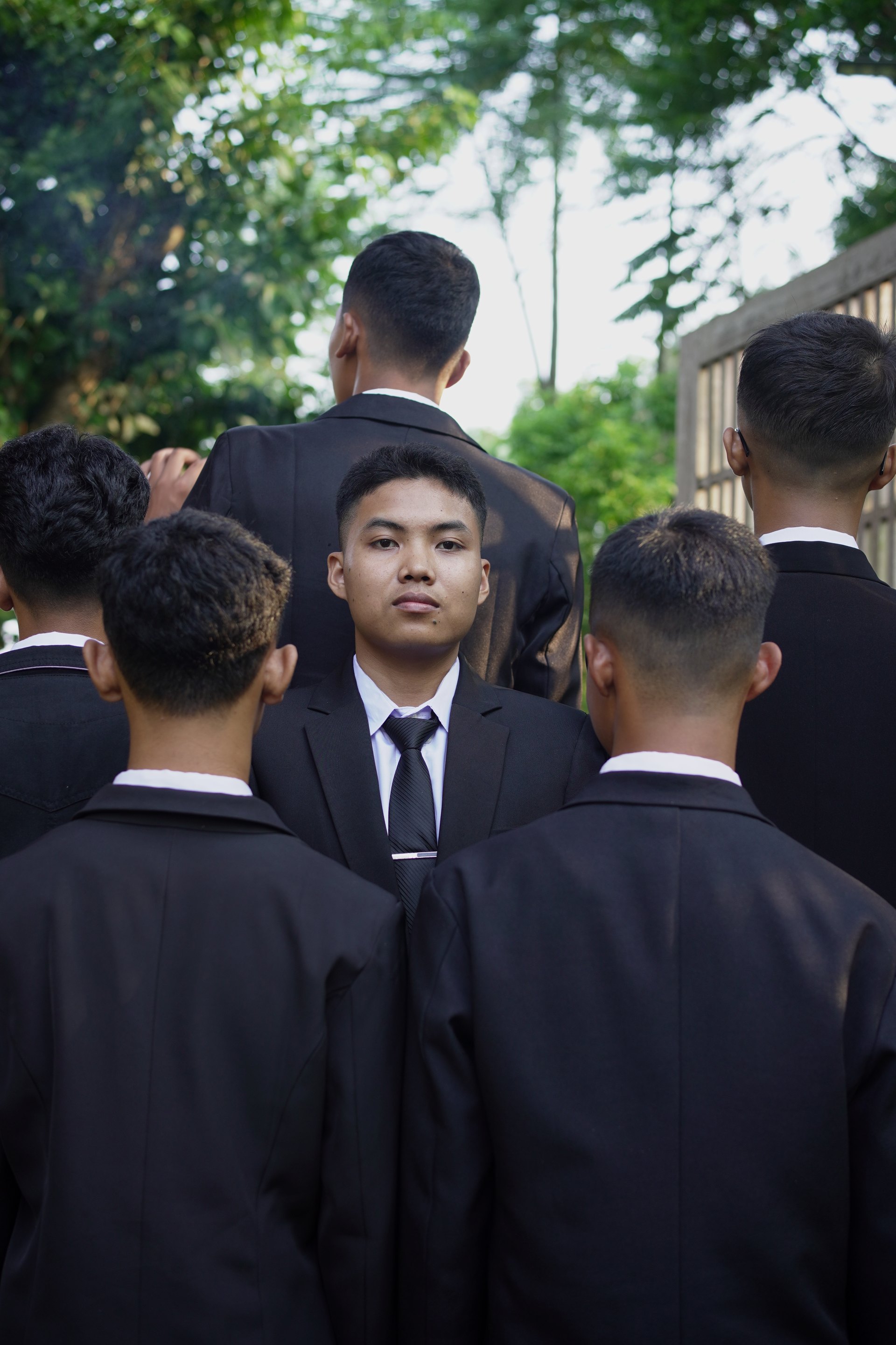 Sesi foto wisuda kelompok